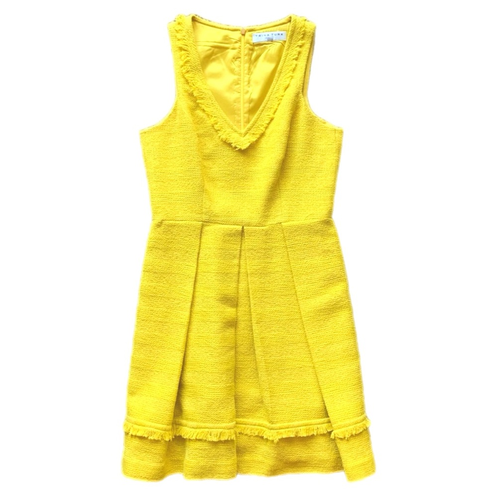 Trina Turk Fit n Flare Boucle Tank Dress